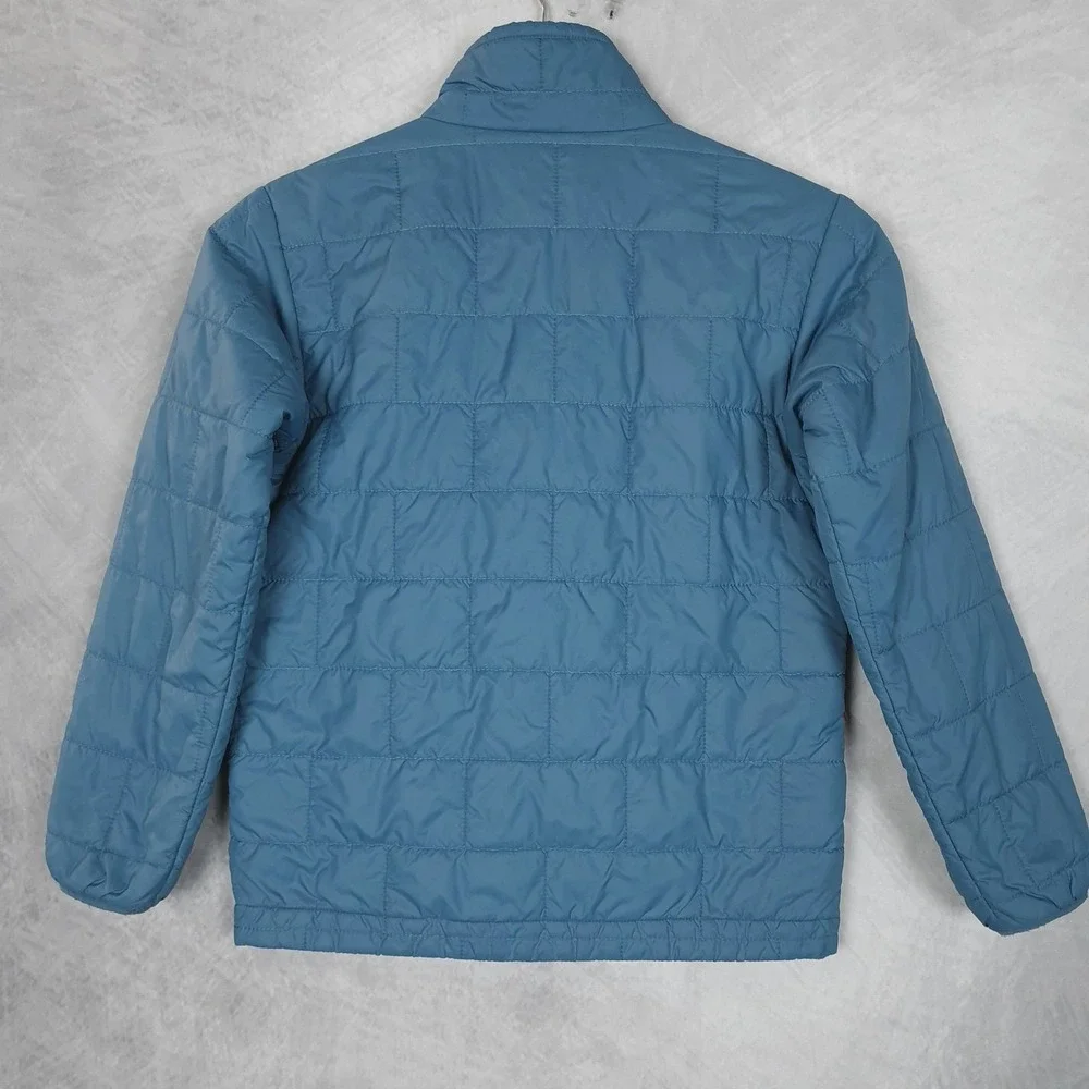 Patagonia Jacket Kids Small 7-8 Blue Nano Puff Brick Quilted PrimaLoft Insulated